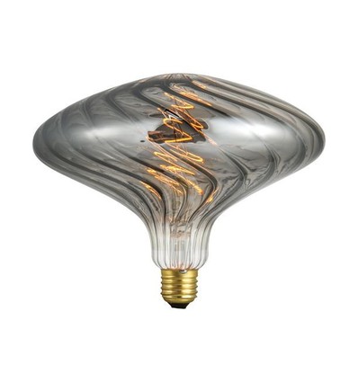 E27 4W XXL Flex Ufo Filamentlampe - 100lm, dimmbar, Rauchglas, 2200K