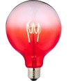 E27 4W dimmbare LED-Lampe - G125, rot, Flex Filament, 140lm