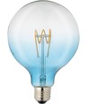E27 4W dimmbare LED-Lampe - G125, Flex Filament, Blau, 140lm