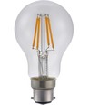 BA22d 4W dimmbare LED-Lampe - A60, Filament, 320lm, 2500K, Klarglas