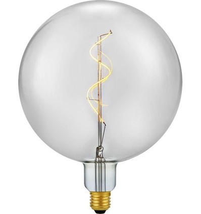 E27 5,5W Slim Flex Filament Globe G200 - 470lm, 2200K, Rauchglas, dimmbar