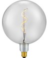 E27 5,5W Slim Flex Filament Globe G200 - 470lm, 2200K, Rauchglas, dimmbar