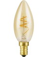E14 2,9W Slim Flex dimmbare LED-Tropfenlampe - C35, 250lm, 2200K, Goldglas, Filament