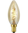 E14 2,9W Slim Flex dimmbare LED-Tropfenlampe - C35, 250lm, 2200K, Goldglas, Filament