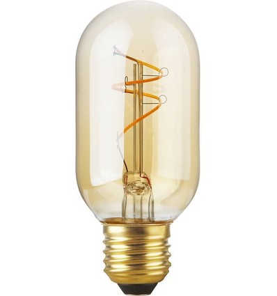 E27 4,2W dimmbare Slim Flex LED-Lampe - 11cm, 2200K, Gold, Filament Röhre