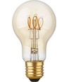 E27 4,2W dimmbare LED-Lampe - A60, Flex Filament, 2200K, Goldglas, 470lm