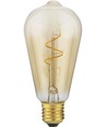 E27 4,2W Slim Flex Filament Rustika ST64 - 470lm, 2200K, Goldglas, dimmbar