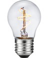 E27 3,2W dimmbare LED-Tropfenlampe - G45, Slim Flex Filament, 2200K, Klarglas