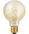 E27 4,2W dimmbare LED Slim Flex Filamentlampe - G80, 470lm, 2200K, Goldglas