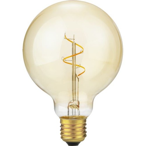 E27 4,2W dimmbar Slim Flex Filament - G95, 470lm, 2200K, Gold, Globe