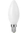 E14 2,5W dimmbare LED-Tropfenlampe - Filament, C35, 250lm, 2500K, Opalglas