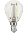 E14 2,5W dimmbare LED-Tropfenlampe - G45, Filament, Klarglas, 2700K