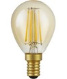 E14 4,7W dimmbare LED-Tropfenlampe - G45, Filament, 2200K, Goldglas, 470lm
