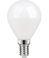 E14 4,7W dimmbare LED Tropfenlampe - G45, Filament, Opalglas, 2700K