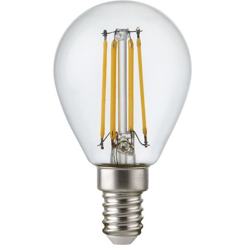 E14 4,7W dimmbare LED-Tropfenlampe - G45, Filament, Klarglas, 2700K