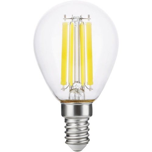 E14 7W dimmbare LED-Tropfenlampe - G45, Filament, 806lm, Klarglas