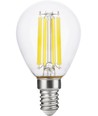 E14 7W dimmbare LED-Tropfenlampe - G45, Filament, 806lm, Klarglas