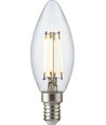 E14 4,7W dimmbare LED-Tropfenlampe - C35, Filament, klar, 2700K