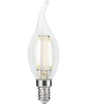 E14 2,5W dimmbare LED-Windstoßkerze - C35, Filament, klar, 2700K