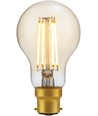 BA22d 4,7W dimmbare LED-Lampe - A60, Filament, 2200K, Goldglas, 470lm