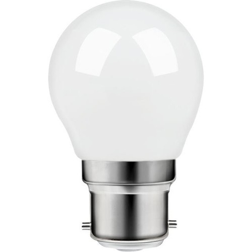 B22d 4,7W dimmbare LED-Tropfenlampe - G45, Opalglas, 2700K, Filament