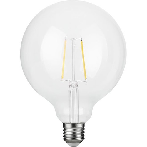 E27 2,5W dimmbare LED-Filament-Lampe - G125 Globe, 250lm, 2500K, Klarglas