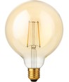 E27 2,9W dimmbare LED-Filament-Lampe - G125, 250lm, 2200K, Gold-Finish