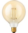E27 2,9W dimmbare LED-Filament-Lampe - G125, 250lm, 2200K, Gold-Finish