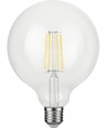 E27 4,7W dimmbare LED-Filament-Lampe - G125, 470lm, 2500K, Klarglas