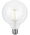 E27 4,7W dimmbare LED-Filament-Lampe - G125, 470lm, 2500K, Klarglas