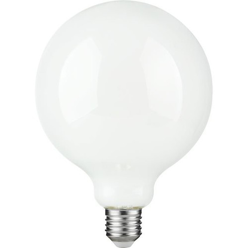E27 4,7W dimmbare LED Globe-Lampe - G125, Opalglas, 2500K, Filament