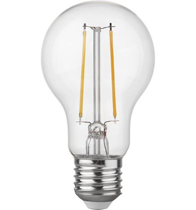 E27 2,5W dimmbare LED-Lampe - A60, Filament, 250lm, 2500K, Klarglas