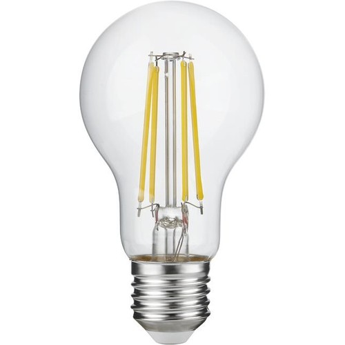 E27 4,9W dimmbare LED-Lampe - A60, Filament, Klarglas, 600lm, 2700K