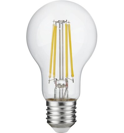E27 4,9W dimmbare LED-Lampe - A60, Filament, Klarglas, 600lm, 2700K