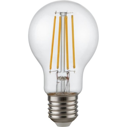 E27 6,5W dimmbare LED-Filamentlampe - A60, 810lm, Klarglas, 2700K