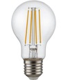 E27 6,5W dimmbare LED-Filamentlampe - A60, 810lm, Klarglas, 2700K