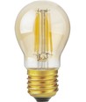 E27 4,7W dimmbare LED-Tropfenlampe - G45, Filament, Goldglas, 2200K, 470lm
