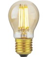 E27 4,7W dimmbare LED-Tropfenlampe - G45, Filament, Goldglas, 2200K, 470lm