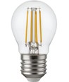 E27 4,7W dimmbare LED-Tropfenlampe - G45, Filament, Klarglas, 2700K
