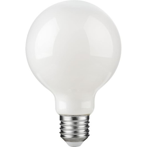 E27 2,5W dimmbare LED-Filament-Lampe - G80 Globe, Opalglas, 2500K, 250lm