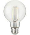 E27 2,5W dimmbare LED Filament Lampe - G80, 250lm, 2500K, Klarglas