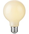 E27 4,7W dimmbare LED Globe-Lampe - G80, Opalglas, 2500K, Filament