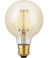 E27 2,9W dimmbare LED Globe-Lampe - G95, Filament, 2200K, Goldglas