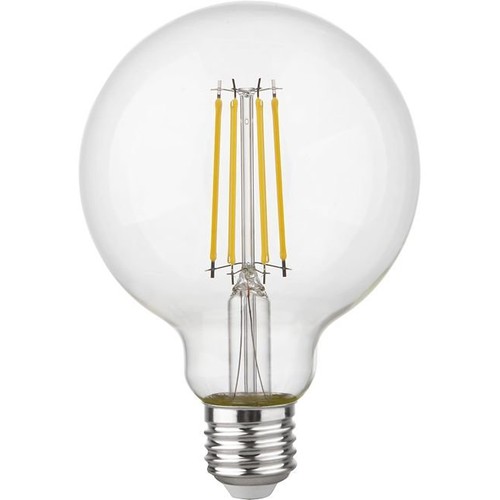 E27 4,7W dimmbare LED Globe-Lampe - G95, Filament, 2500K, 470lm, Klarglas
