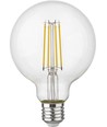 E27 4,7W dimmbare LED Globe-Lampe - G95, Filament, 2500K, 470lm, Klarglas