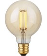 E27 4,7W dimmbare LED Globe-Lampe - G95, Filament, 2200K, Goldglas