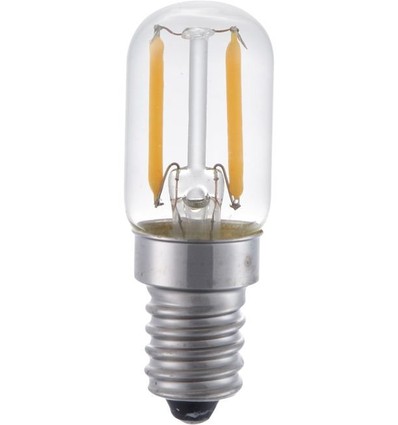 E14 1,5W LED-Röhrenlampe - 6cm, 100lm, 2500K, Klarglas