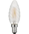 E14 4W LED-Kerzenlampe dimmbar - Twisted, 320lm, 2500K, Mattglas, gedrehtes Filament