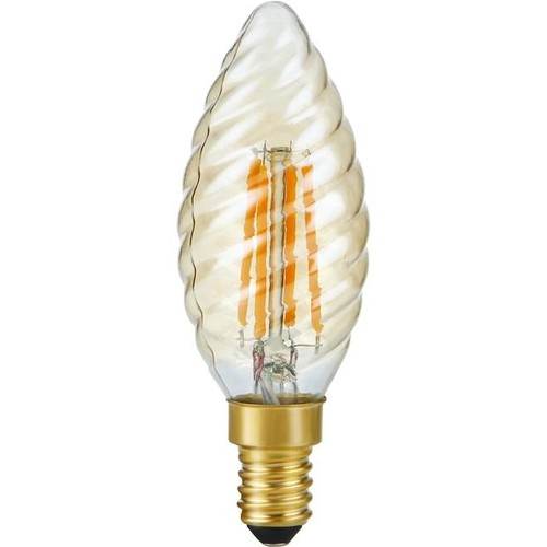 E14 4W dimmbare LED-Windstoßkerze - C35, 2200K, Goldglas, 250lm