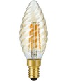 E14 4W dimmbare LED-Windstoßkerze - C35, 2200K, Goldglas, 250lm